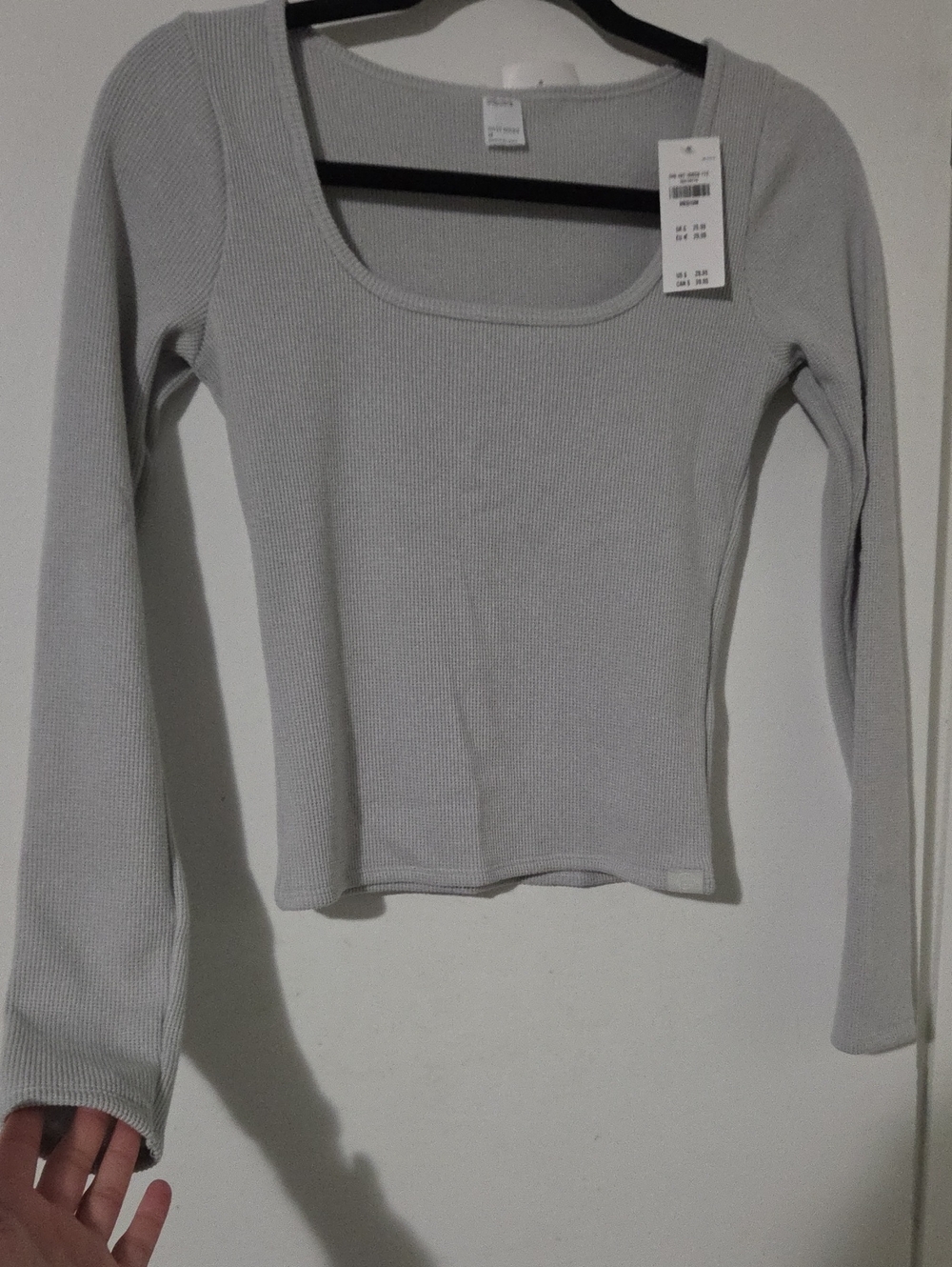 Gilly Hicks Long-sleeve Cozy Soft Waffle Shirt